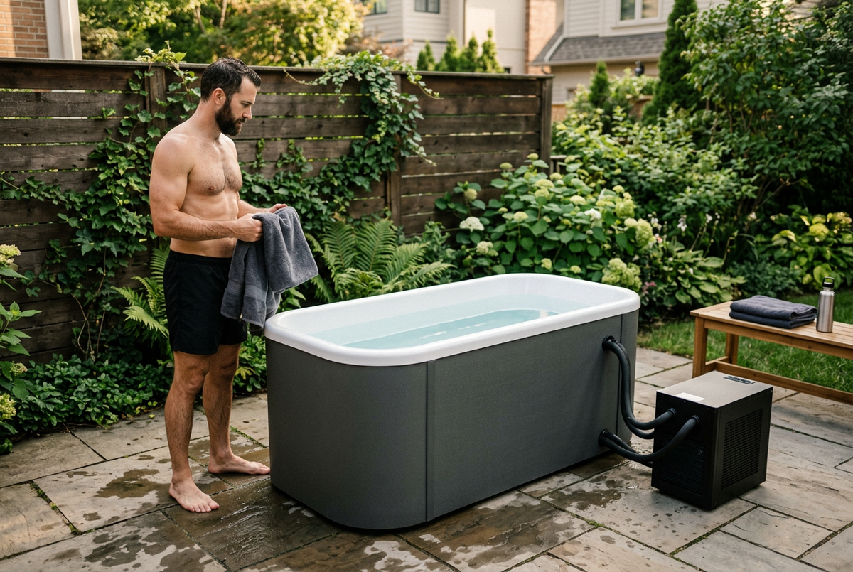 Cold plunge tub lifestyle image