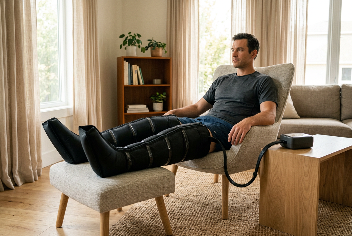 Compression recovery boots lifestyle image