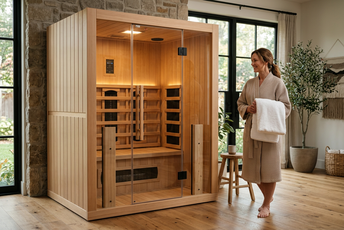 Infrared sauna lifestyle image
